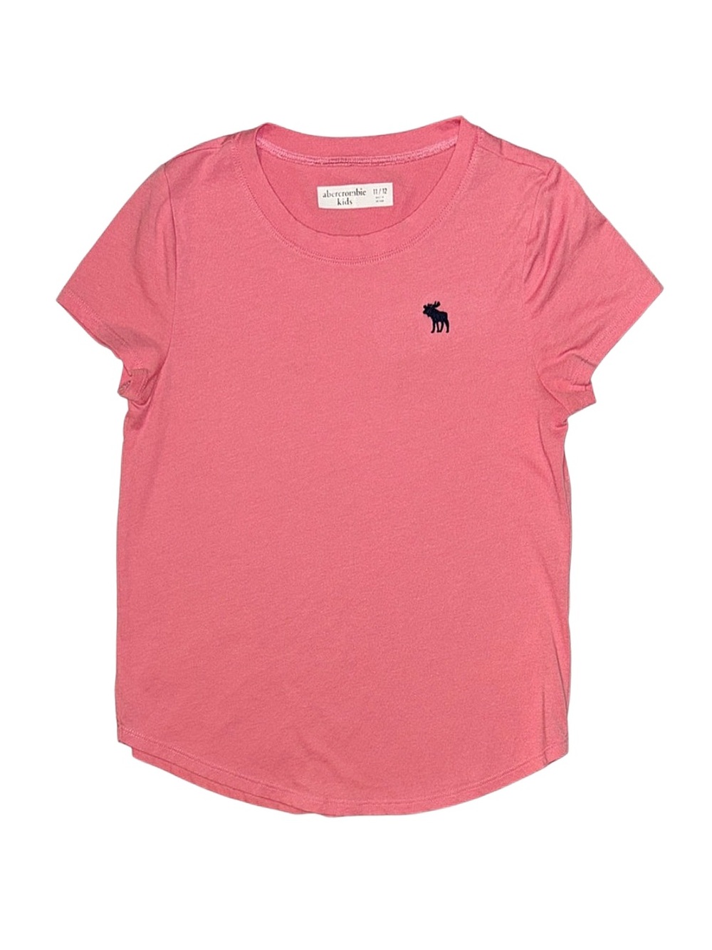 ABERCROMBIE Girl's Pink Short Sleeve Shirt Size 11-12